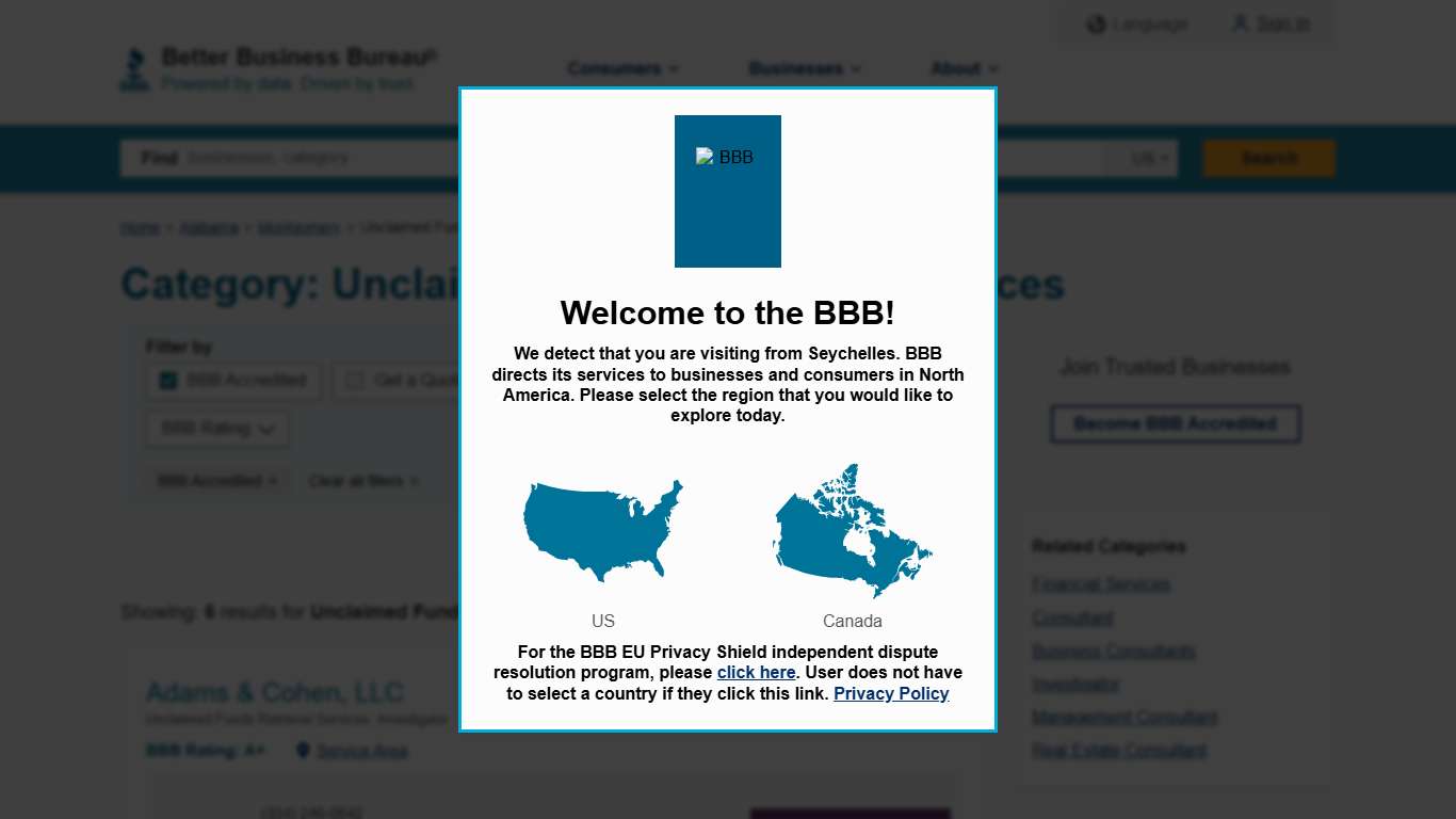 BBB Accredited Unclaimed Funds Retrieval Services near Montgomery, AL Better Business Bureau